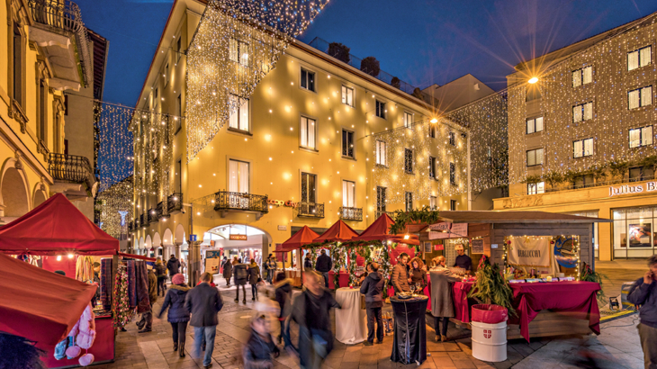 Lugano Weihnachtsmarkt Foto Schweiz Tourismus